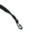 Schlüsselbänder aus recyceltem RPET Schwarz 10 mm Lanyards mit Plastik-J-Clip 100 Stück - cards-x GmbH