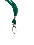 Dunkelgrünes Lanyard mit Metallclip, Seitenansicht