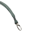 Graues Lanyard mit Metallclip, Seitenansicht