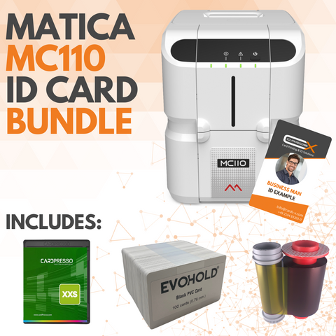 Matica MC110 Card Printer entry model (MC110BUNDLE)