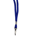 Schlüsselbänder aus recyceltem RPET Marineblaue 10 mm mit drehbarem Metallclip 100 Stück - cards-x GmbH
