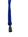 Marineblaues Lanyard mit Plastikclip, Vorderansicht