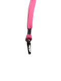 Rosa Lanyards mit Metallclip, Vorderansicht