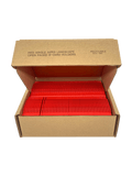 Evohold Recycelbare einseitige Ausweishalter im Querformat – Rot (100 Stück) - cards-x GmbH