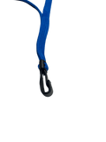 Königsblaues Lanyard mit Plastikclip, Seitenansicht