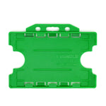 Evohold antimikrobielle doppelseitige Ausweishalter im Querformat – hellgrün (100 Stück)