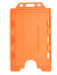 Evohold antimikrobielle doppelseitige Ausweishalter im Hochformat – Orange (100 Stück)