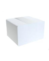 Blanko-weiße, bedruckbare, selbstklebende PVC-Karten – Packung mit 100 Stück (SAWHITEPVC400)
