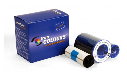 Zebra 'True Colours'-KrO-Monochromband, schwarz mit Reinigungsrolle für 500 Kartenseiten | 800015-460