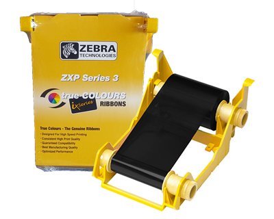 Zebra ix Serie Monochromband | schwarz für 1000 Kartenseiten | 800033-801