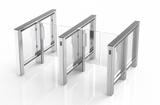 DELTA Schwarzes Zugangskontroll-Speed-Drehkreuz | Doppeltes Tor | CX-DEL-B-2W - cards-x GmbH