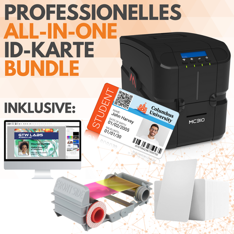 PROFESSIONAL LEVEL ID CARD PRINTING BUNDLE / MATICA MC310 (MC310BUNDLE)