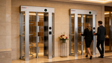 SUN Access control Full Height Glass Turnstile | Single Door | CX-SUN-401G