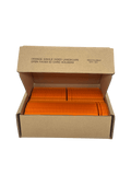 Evohold recycelbare einseitige Ausweishalter im Querformat – Orange (100 Stück)