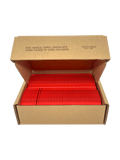 Evohold Recycelbare einseitige Ausweishalter im Querformat – Rot (100 Stück)