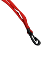PLAIN RED 10MM LANYARDS WITH PLASTIC J-CLIP (PACK OF 100)
