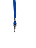 Schlichte Königsblaue 10-mm-Lanyards mit drehbarem Metallclip | 100 Stück