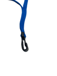 Königsblaues Lanyard mit Plastikclip, Seitenansicht