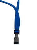 Königsblaues Lanyard mit Plastikclip, Vorderansicht