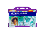 EVOHOLD RECYCLABLE SINGLE SIDED LANDSCAPE ID CARD HOLDERS - PURPLE (PACK OF 100)