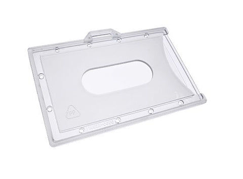 Environmentally friendly card holders with thumb drainage slot landscape format - 100 pieces