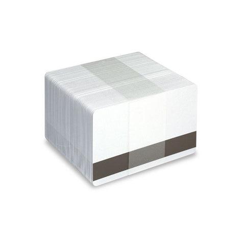Blanko weiße PVC Karten mit LoCo 300oe Magnetstreifen  – 100 Stück