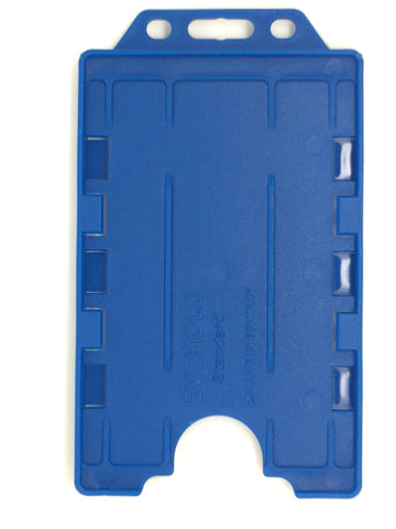 Evohold antimikrobielle doppelseitige Ausweishalter im Hochformat – Marineblau (100 Stück)