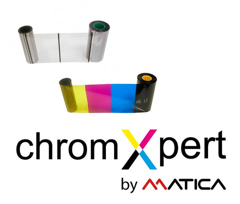 Matica XID ART Farbband-Set YMCK & Re-Transferfilm für 1000 Kartenseiten (BN216+319)